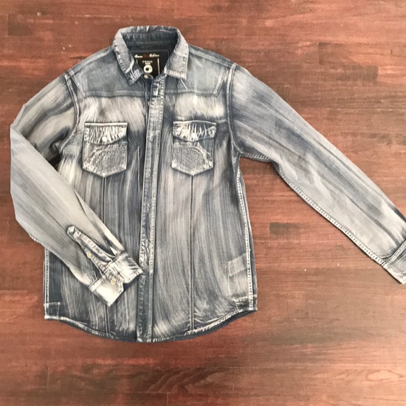 fried denim shirts